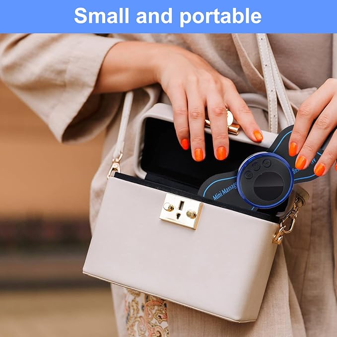 Bundle of 2 Rechargeable EMS Mini Body Massager Portable and Rechargeable Microcurrent Mini Pain Relief Neck Massager