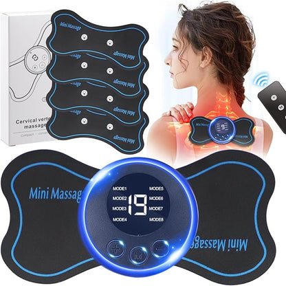 Bundle of 2 Rechargeable EMS Mini Body Massager Portable and Rechargeable Microcurrent Mini Pain Relief Neck Massager
