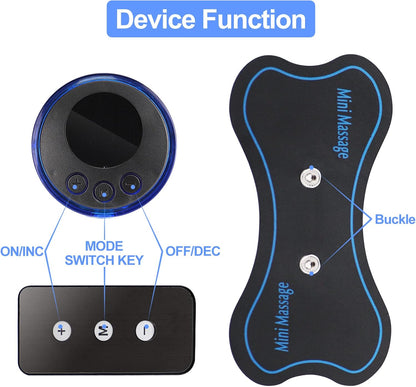 Bundle of 2 Rechargeable EMS Mini Body Massager Portable and Rechargeable Microcurrent Mini Pain Relief Neck Massager